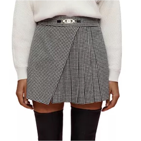 Maje Dresses & Skirts - Maje | Wool-Blend Itelane Dogtooth Skort Size: 34
